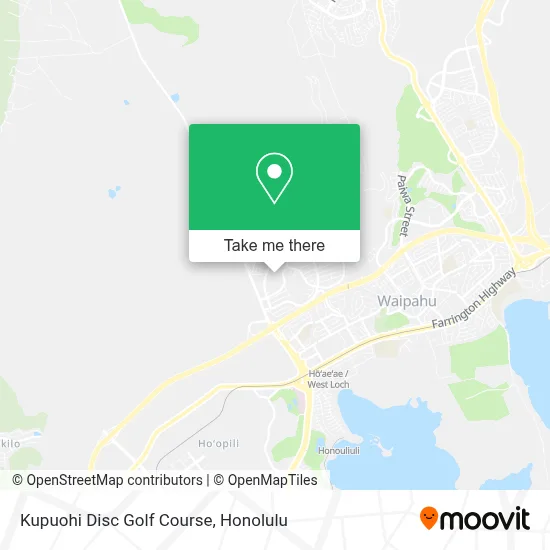 Kupuohi Disc Golf Course map