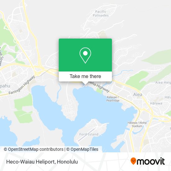 Heco-Waiau Heliport map