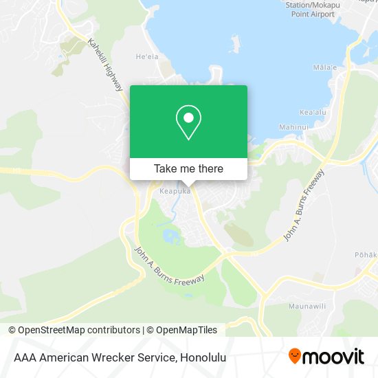 AAA American Wrecker Service map