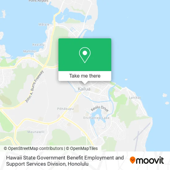 Mapa de Hawaii State Government Benefit Employment and Support Services Division