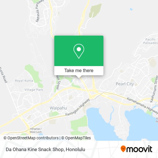 Mapa de Da Ohana Kine Snack Shop