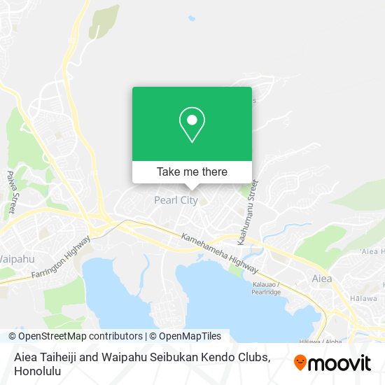 Aiea Taiheiji and Waipahu Seibukan Kendo Clubs map
