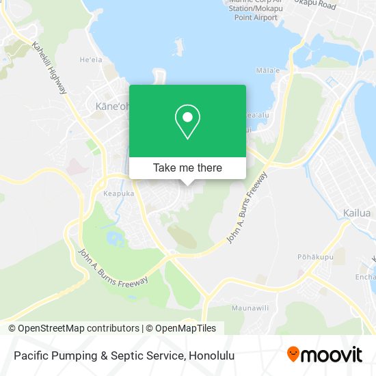 Pacific Pumping & Septic Service map