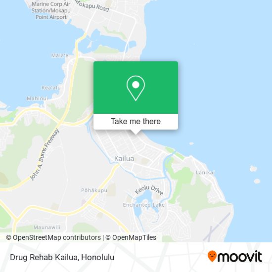 Drug Rehab Kailua map