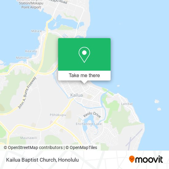 Kailua Baptist Church map