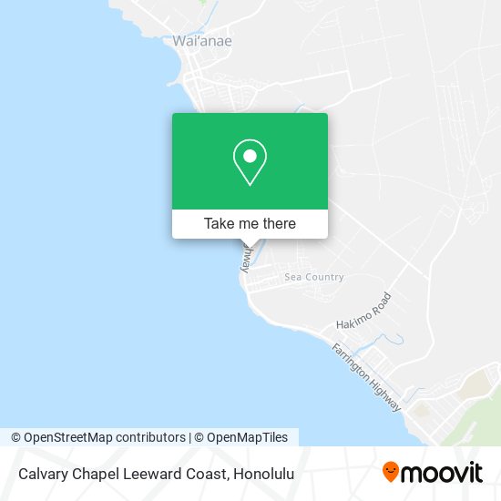 Mapa de Calvary Chapel Leeward Coast