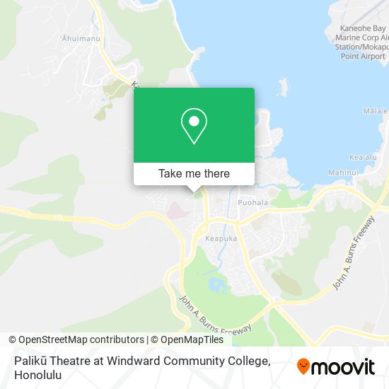 Palikū Theatre at Windward Community College map