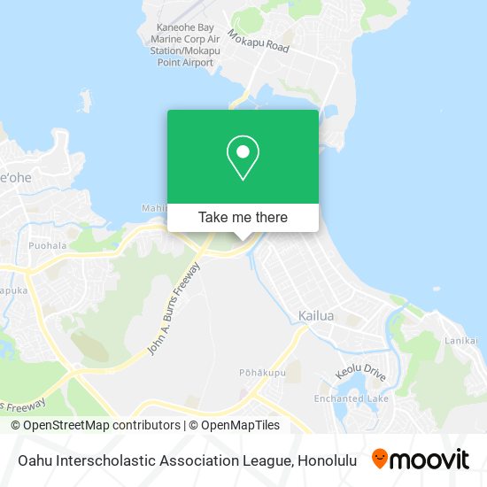 Oahu Interscholastic Association League map