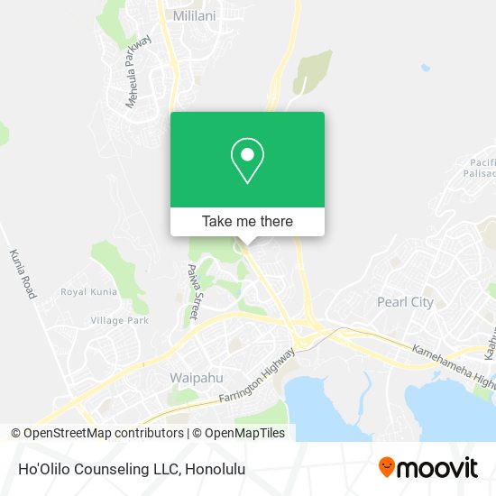 Mapa de Ho'Olilo Counseling LLC