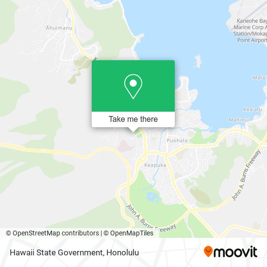 Hawaii State Government map