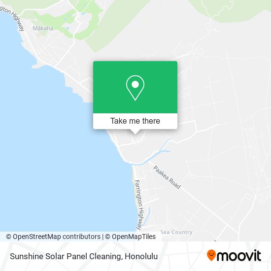 Sunshine Solar Panel Cleaning map