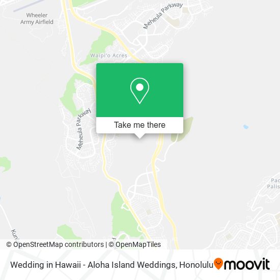 Wedding in Hawaii - Aloha Island Weddings map