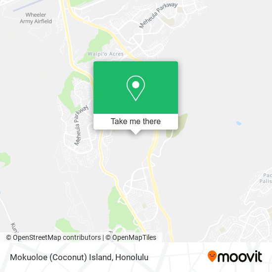 Mapa de Mokuoloe (Coconut) Island