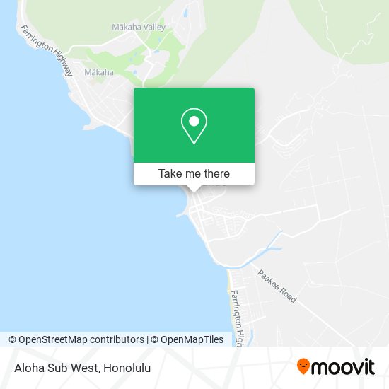 Aloha Sub West map