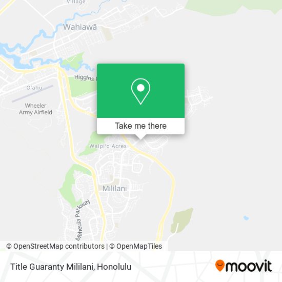 Title Guaranty Mililani map