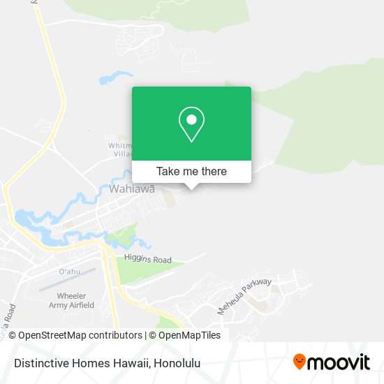 Distinctive Homes Hawaii map