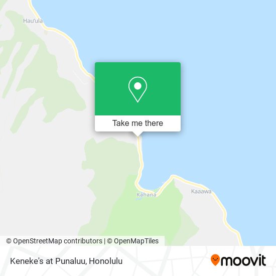 Keneke's at Punaluu map