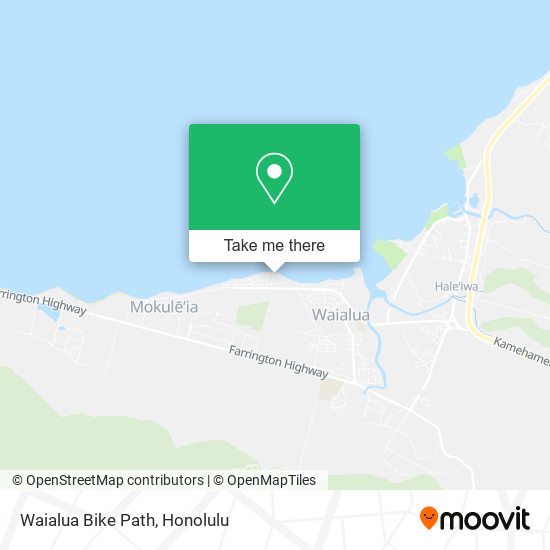 Mapa de Waialua Bike Path