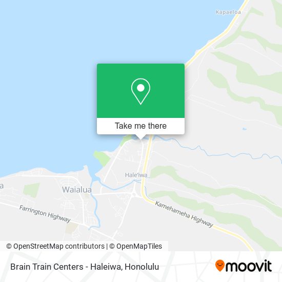 Brain Train Centers - Haleiwa map