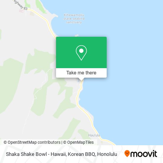 Shaka Shake Bowl - Hawaii, Korean BBQ map