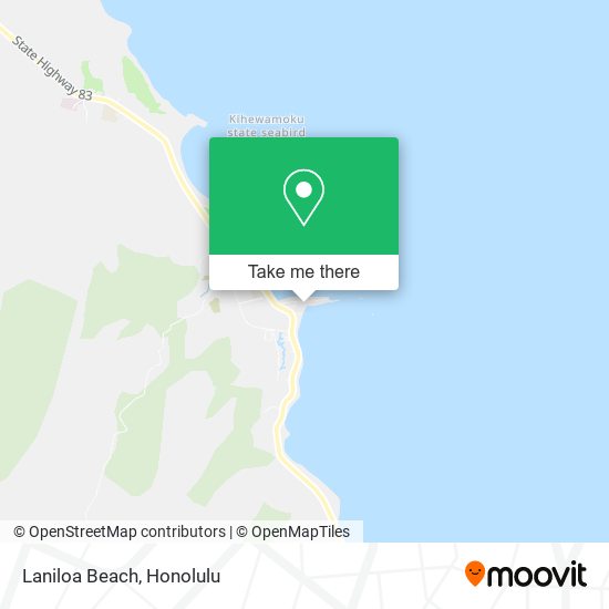 Laniloa Beach map