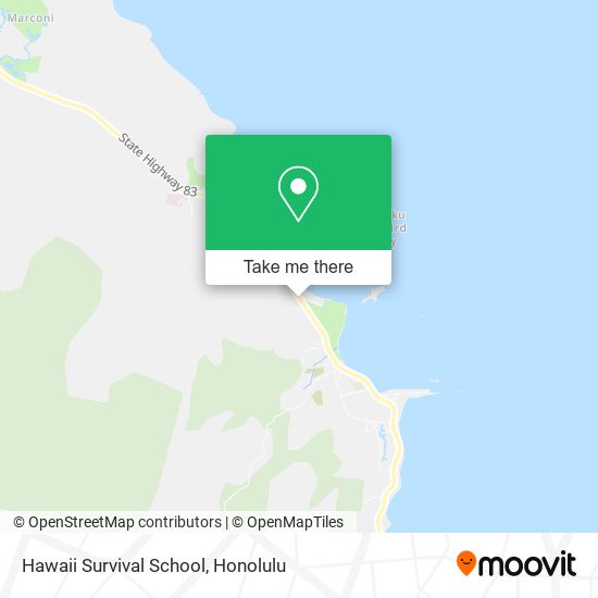 Mapa de Hawaii Survival School