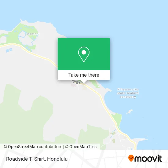 Roadside T- Shirt map