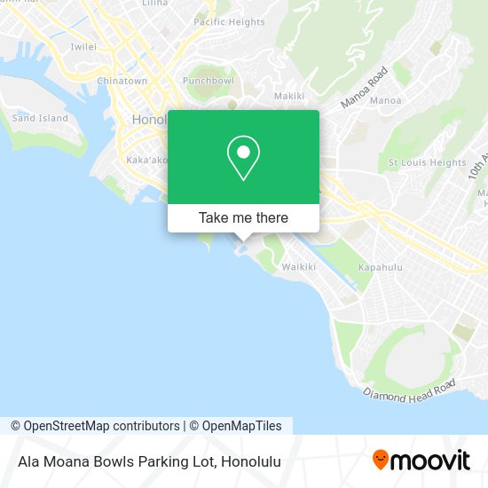 Ala Moana Bowls Parking Lot map