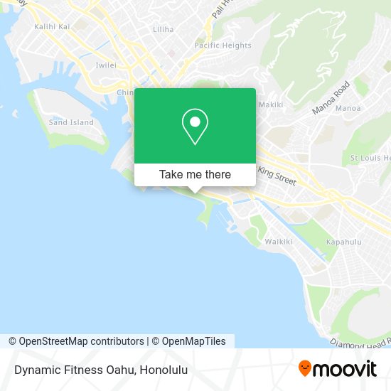Mapa de Dynamic Fitness Oahu