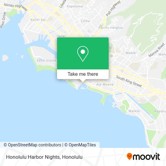 Honolulu Harbor Nights map