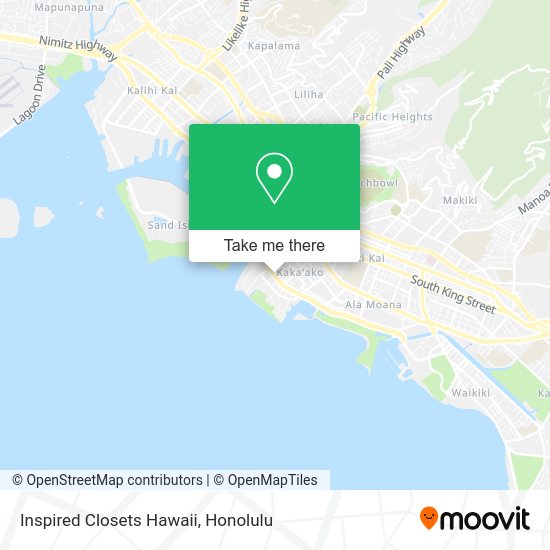Inspired Closets Hawaii map