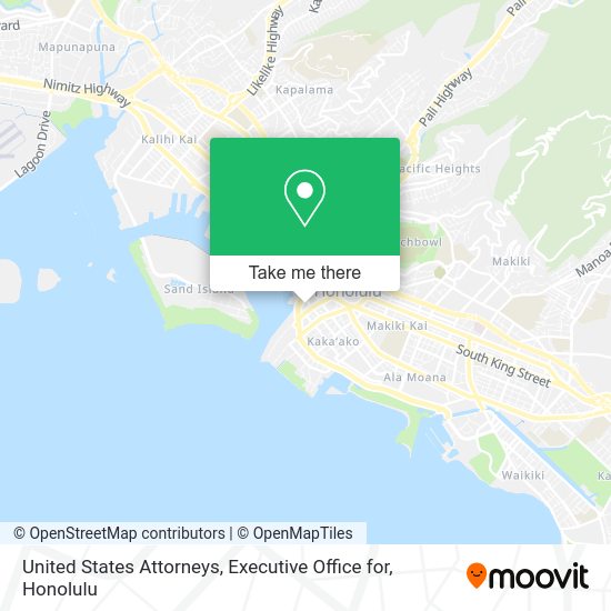 Mapa de United States Attorneys, Executive Office for