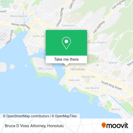 Bruce D Voss Attorney map