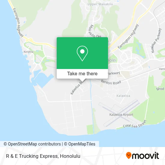 R & E Trucking Express map