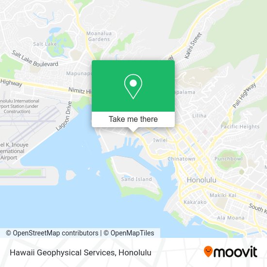 Mapa de Hawaii Geophysical Services