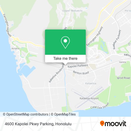 Mapa de 4600 Kapolei Pkwy Parking