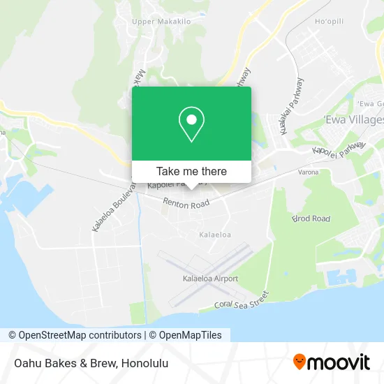 Oahu Bakes & Brew map