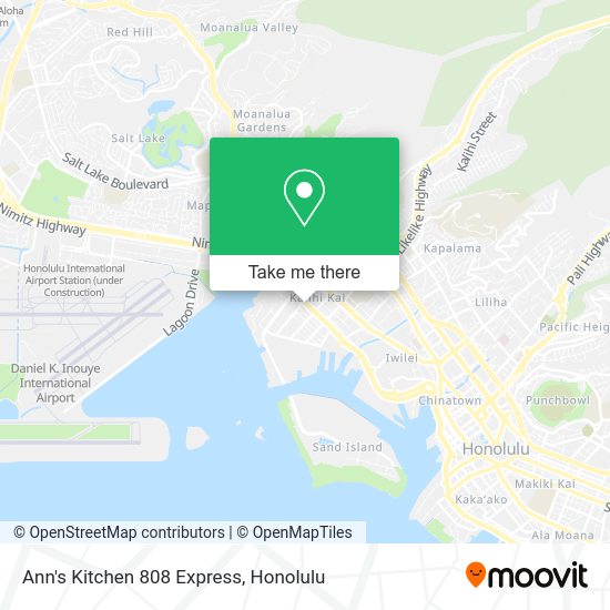 Ann's Kitchen 808 Express map
