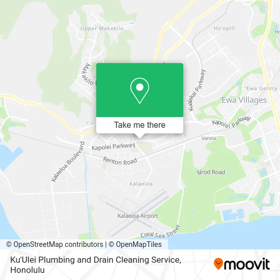 Ku'Ulei Plumbing and Drain Cleaning Service map