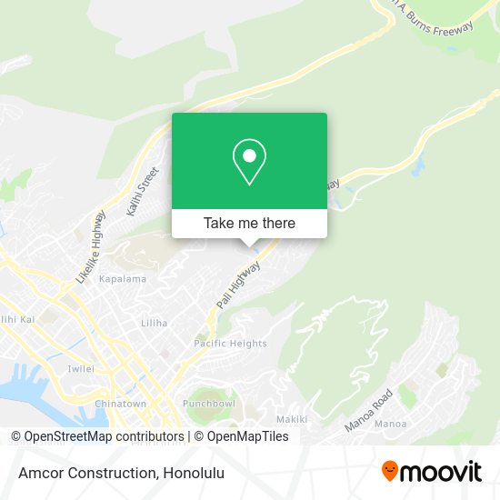 Amcor Construction map