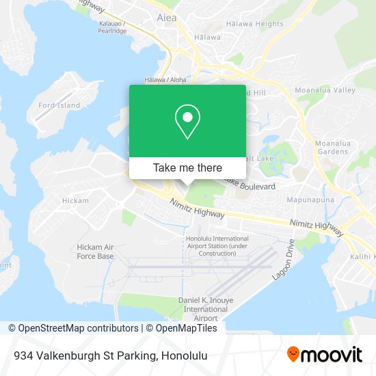 Mapa de 934 Valkenburgh St Parking