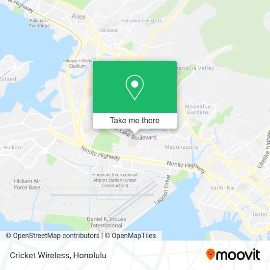 Mapa de Cricket Wireless