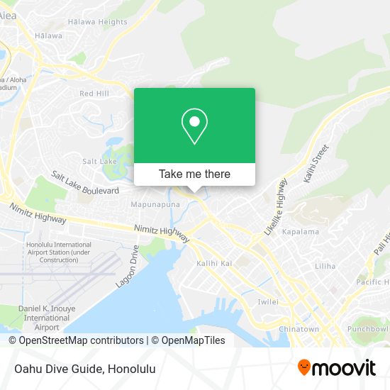 Mapa de Oahu Dive Guide