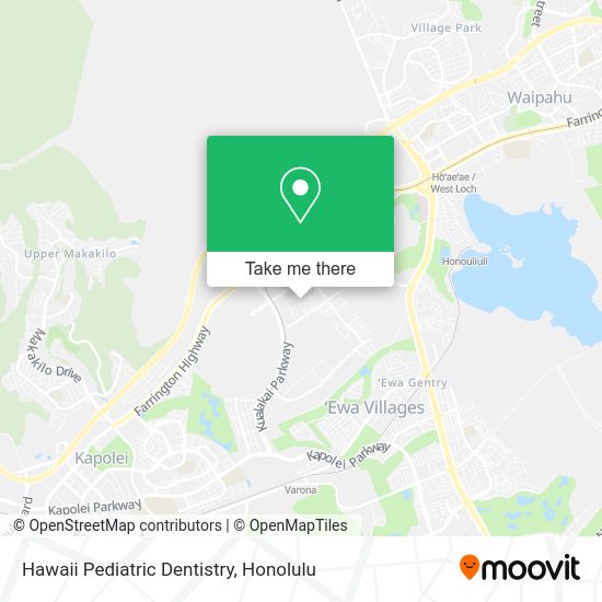 Mapa de Hawaii Pediatric Dentistry