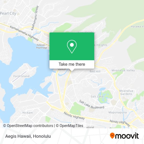 Mapa de Aegis Hawaii