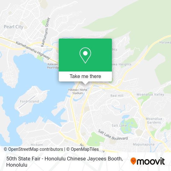 50th State Fair - Honolulu Chinese Jaycees Booth map