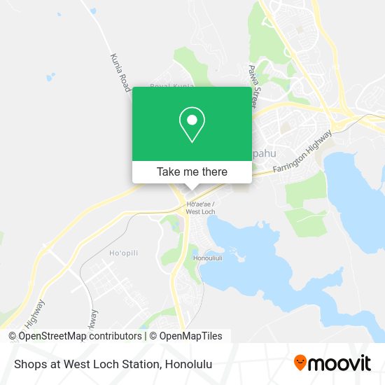 Shops at West Loch Station map