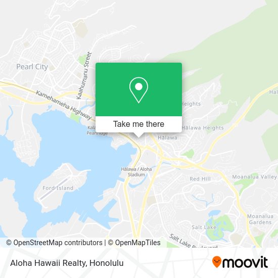 Aloha Hawaii Realty map