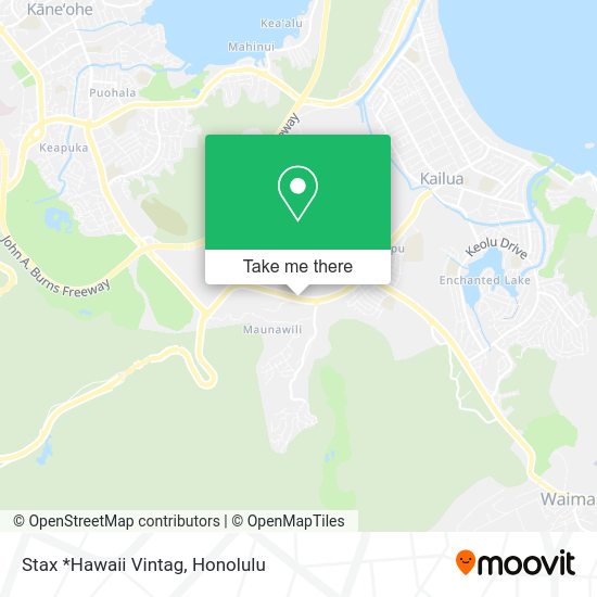 Stax *Hawaii Vintag map