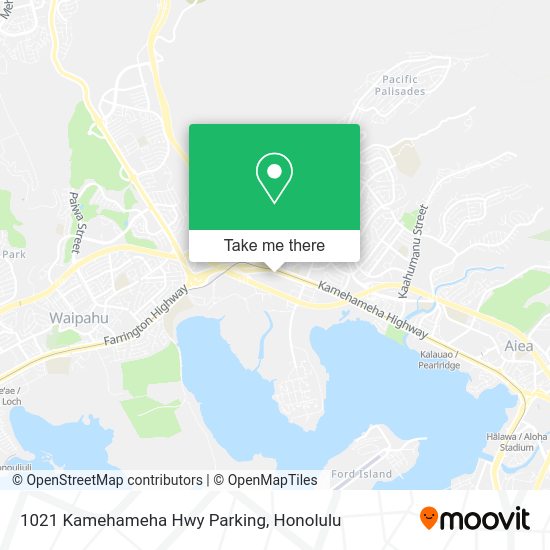 Mapa de 1021 Kamehameha Hwy Parking